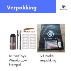 EverToys Wenkbrauw Stempel - Plus Poeder - Eye Brow Stamp - Kit - Trimmer - Potlood - Lash Lift - Stick - Potlood - Set - Bruin -Poeder and Foundation Winkel 1200x1200 1400