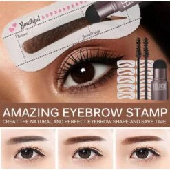 EverToys Wenkbrauw Stempel - Plus Poeder - Eye Brow Stamp - Kit - Trimmer - Potlood - Lash Lift - Stick - Potlood - Set - Bruin -Poeder and Foundation Winkel 1200x1200 1403