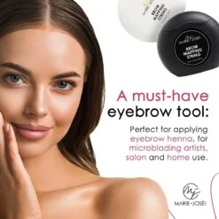 Marie-José & Co Brow Mapping String Set - Zwart & Witte Draad + 10 Vingerbeschermers - Perfect Wenkbrauwen Aftekenen Met Voorgekleurde Draad - Alternatief Voor Wenkbrauwsjablonen -Poeder and Foundation Winkel 1200x1200 1444