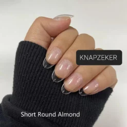 Nepnagels Plaknagels Met Lijm Short Oval Almond Shape Nagels Press On Nails 100% Soak-off - Fake Nails- Nageltips Full Cover 100 Stuks Transparant / Clear Tips Van Hoge Kwaliteit + Nagelvijl + Lijm + Doosje