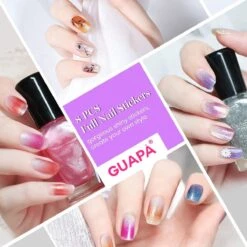 GUAPÀ® Nagelstickers & Nail Wraps - Nail Art - Nagel Folie - Glitter Stickers - Nagelstickers Bloem - Nagellak Stickers - 22 Nail Art Stickervellen -Poeder and Foundation Winkel 1200x1200 271