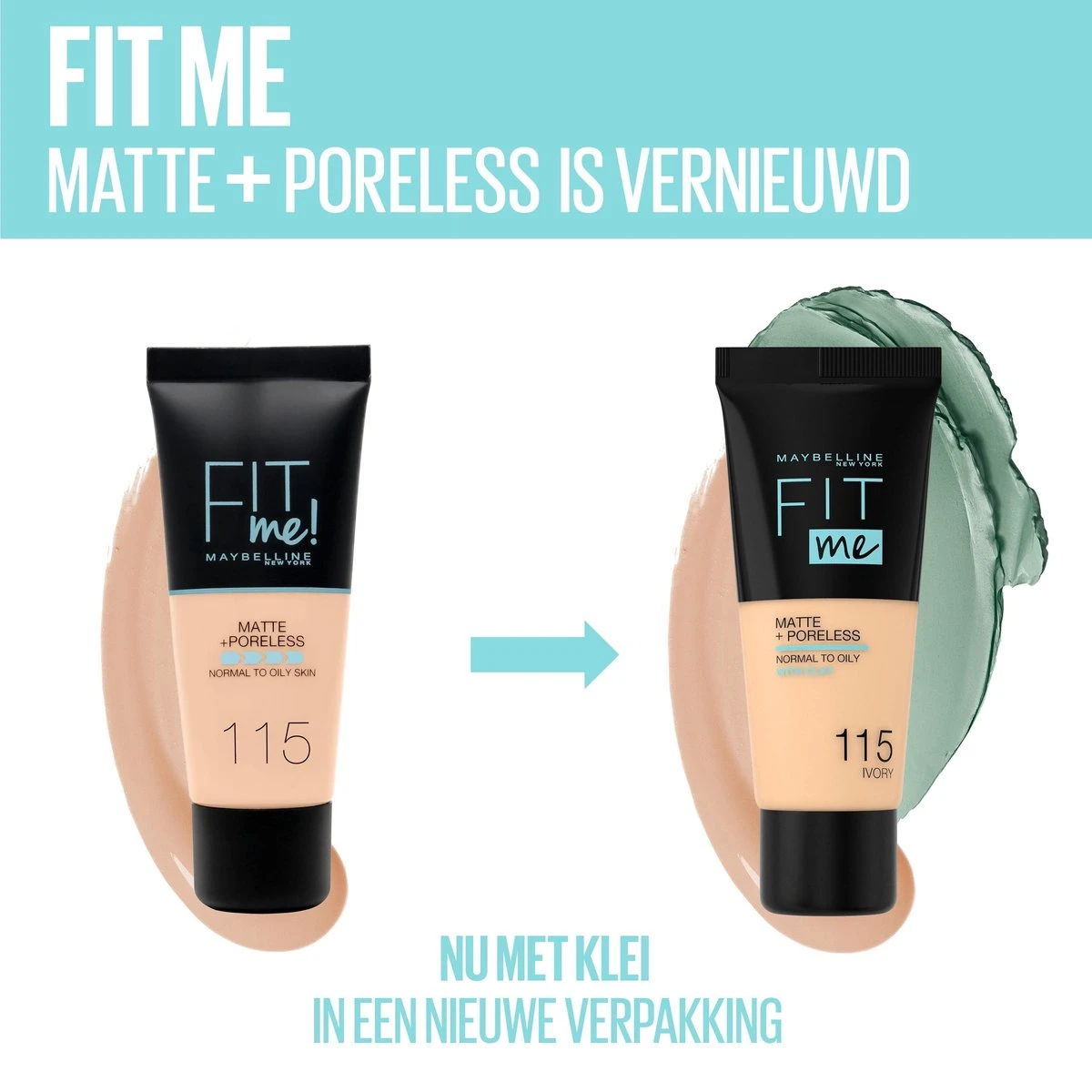 Maybelline Fit Me Matte & Poreless Foundation - 103 Pure Ivo - 30 Ml 4 Maybelline Fit Me Matte & Poreless Foundation - 103 Pure Ivo - 30 Ml - Afbeelding 4