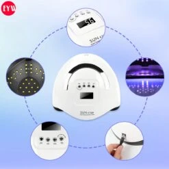 Nageldroger - Nageldrogers - 80 Watt UV LED Lamp Nagels - 45 Leds - Nagellak Droger - UV LED Lamp - Nagellamp - Nail Dryer - Nageldroger Voor Gel Nagellak - Gewone Nagellak - Wit -Poeder and Foundation Winkel 1200x1200 53