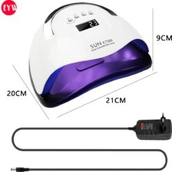 Nageldroger - Nageldrogers - 80 Watt UV LED Lamp Nagels - 45 Leds - Nagellak Droger - UV LED Lamp - Nagellamp - Nail Dryer - Nageldroger Voor Gel Nagellak - Gewone Nagellak - Wit -Poeder and Foundation Winkel 1200x1200 54