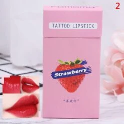 Lip Tint - Strawberry - Cheek Tint - Tattoo Lipstick - Lip And Cheek Tint - Cigarette Lip Tint - Lip Tint Peel Off - Waterproof Lipstick - Lippenstift- Lipgloss - Langhoudende Lipgloss - Cotton Swab Lip Tint - Sigaretten Lip Tint - Lip Tattoo