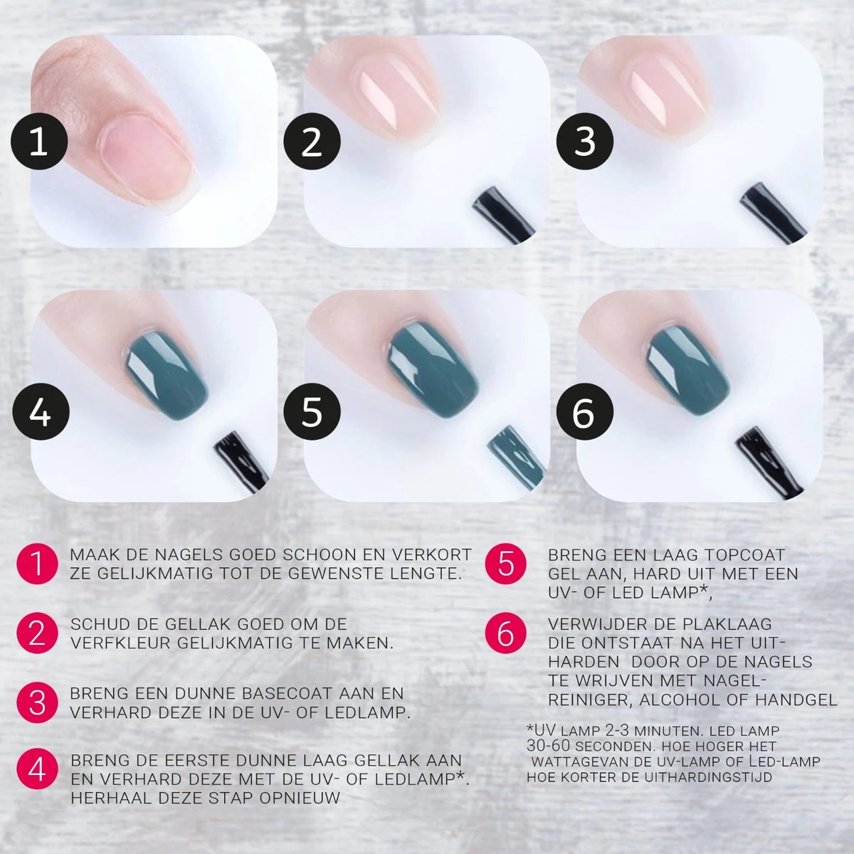 Miss Jules - Complete Gellak Starterspakket - Kleur 3 X Roze - Glanzend & Dekkend Resultaat - Inclusief UV/LED Lamp & Instructievideo (NL) 9 Miss Jules - Complete Gellak Starterspakket - Kleur 3 X Roze - Glanzend & Dekkend Resultaat - Inclusief UV/LED Lamp & Instructievideo (NL) - Afbeelding 9