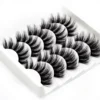 Merkloos 5 Paar - 3D Mink Wimpers - 25mm Pluizige Zachte Eyelashes - Volle Volume Wimpers - Dikke Lange Valse Wimpers - Herbruikbaar - Zwart