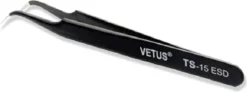 Vetus - Wimper Pincetten Set (2 Stuks) - Zwart - Tweezers - Pincetset - Wimperextensions - ESD-12 - ESD-15 -Poeder and Foundation Winkel 1200x449