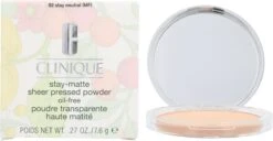 Clinique Stay Matte Sheer Pressed Powder - 02 Stay Neutral - Gezichtspoeder -Poeder and Foundation Winkel 1200x622