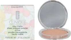 Clinique Stay-Matte Sheer Pressed Powder - 03 Stay Beige - 7,6 G 15 Clinique Stay-Matte Sheer Pressed Powder - 03 Stay Beige - 7,6 G -Poeder and Foundation Winkel 1200x673 1