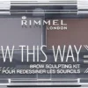 Rimmel London Brow This Way Brow Sculpting Kit - 003 Dark Brown