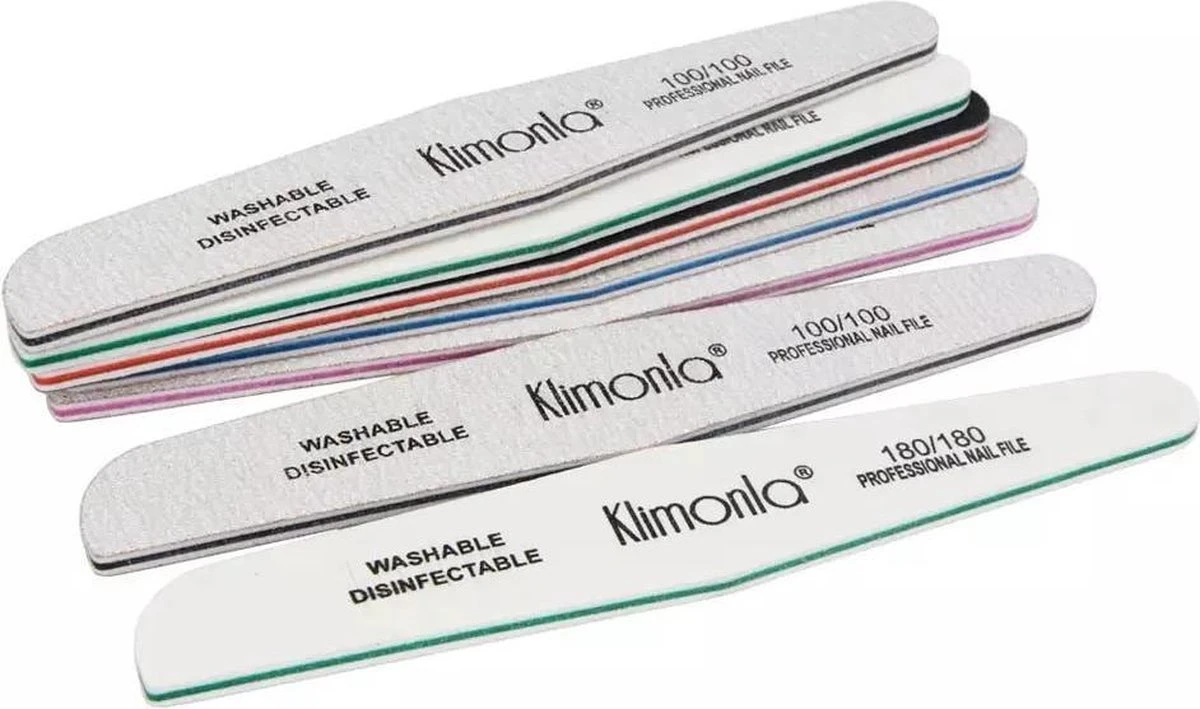 Klimonla Nagelvijl Set Van 5 Stuks 80/100/150/180/240 | Professionele Nagelvijl | High Qualit | Nagelverzorging 1 Klimonla Nagelvijl Set Van 5 Stuks 80/100/150/180/240 | Professionele Nagelvijl | High Qualit | Nagelverzorging