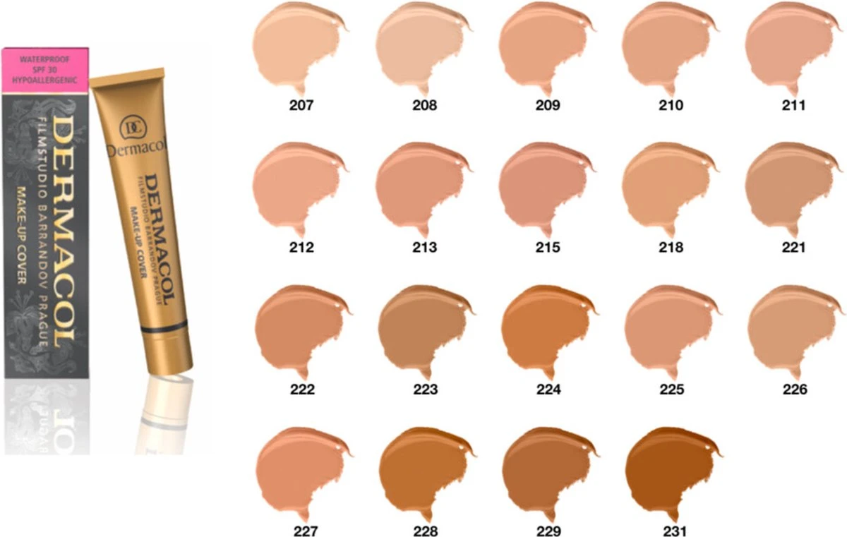 Dermacol - Make-up Cover - 30 Ml - Waterproof - Tint 229 3 Dermacol - Make-up Cover - 30 Ml - Waterproof - Tint 229 - Afbeelding 3