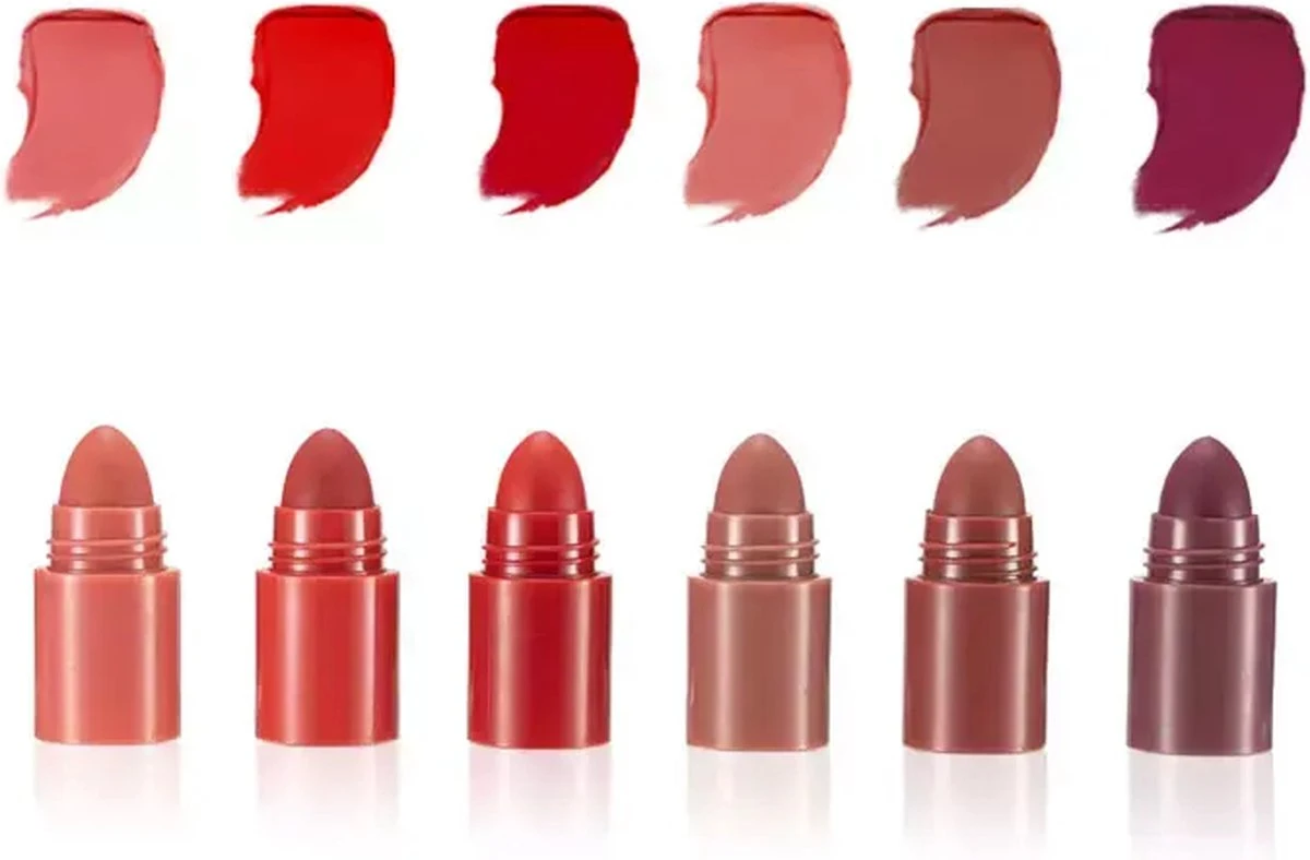 Palm Cosmetics® 6 In 1 Lipstick - Matte Lipstick - Lippenstift - Waterproof - Langhoudend 3 Palm Cosmetics® 6 In 1 Lipstick - Matte Lipstick - Lippenstift - Waterproof - Langhoudend - Afbeelding 3