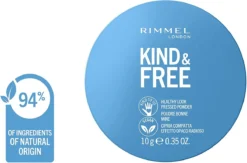Rimmel London KIND & FREE Vegan Pressed Powder Gezichtspoeder 01 Translucent -Poeder and Foundation Winkel 1200x790 1