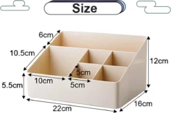 Merkloos Make-Up Organizer - Opbergdoos - Cosmetica - Grijs - Sieraden - Nagelak - Make Up Organizer - Make Up Organizers -Poeder and Foundation Winkel 1200x798 2