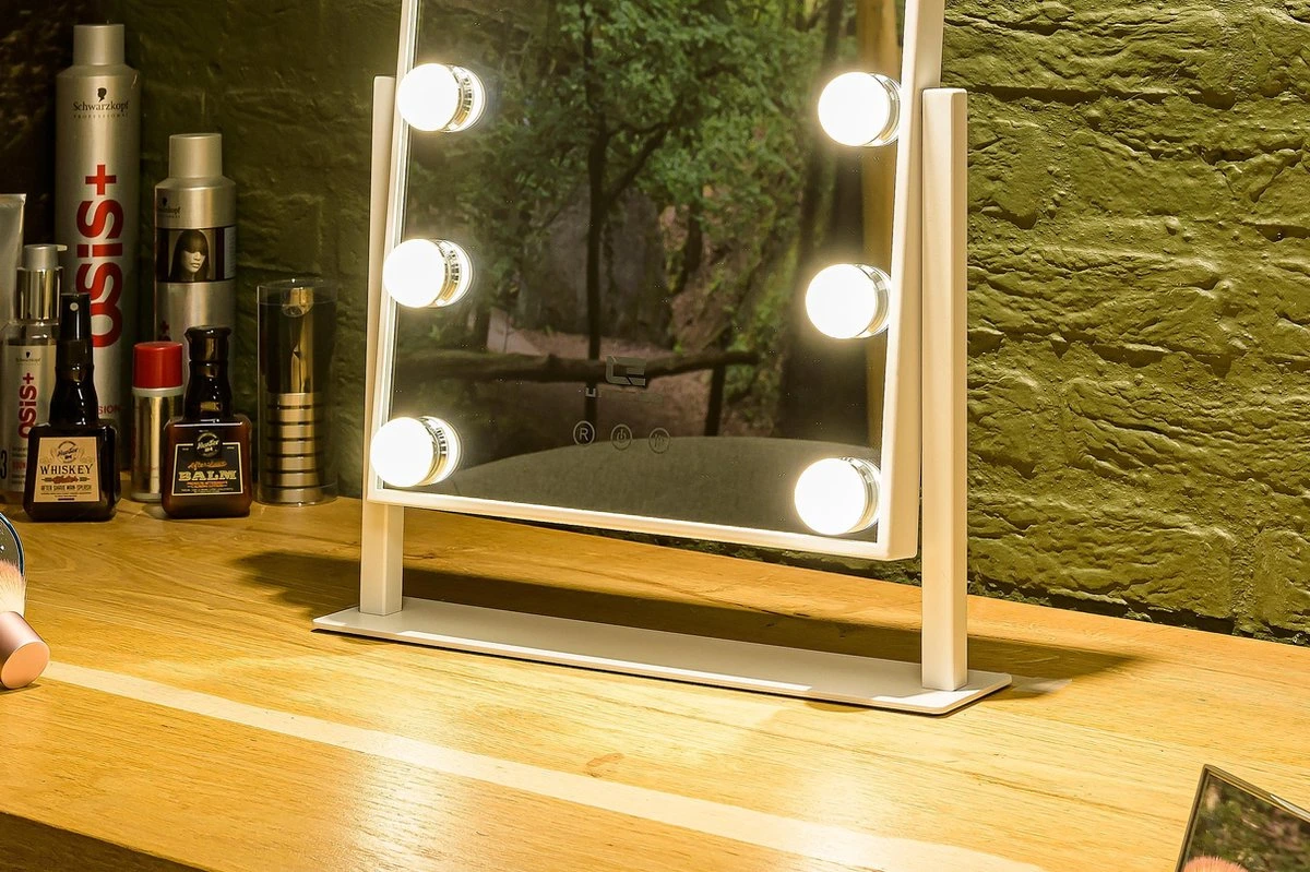 United Entertainment - Hollywood Spiegel Met 12 LEDs - 36x47,5 Cm - Wit 3 United Entertainment - Hollywood Spiegel Met 12 LEDs - 36x47,5 Cm - Wit - Afbeelding 3