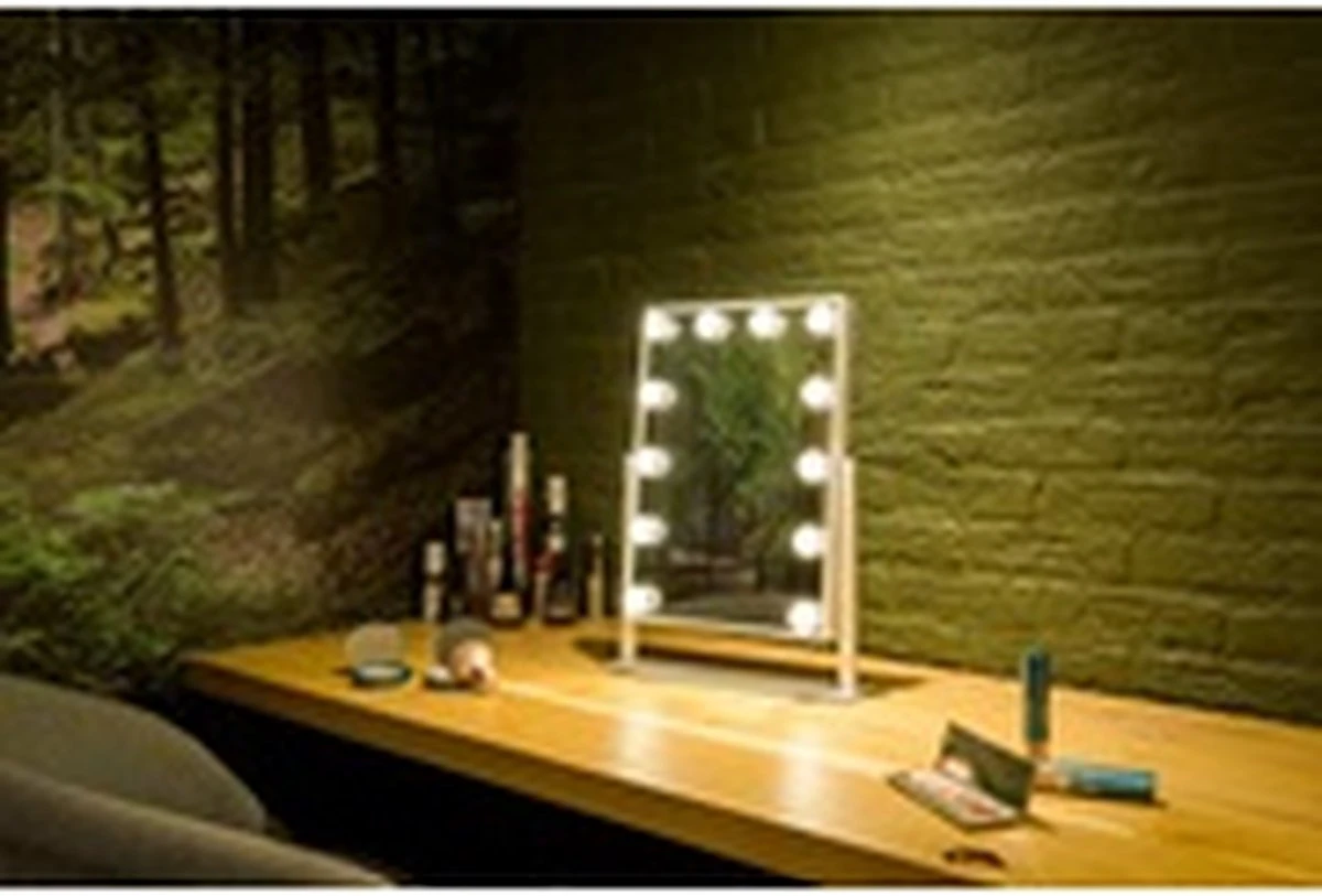 United Entertainment - Hollywood Spiegel Met 12 LEDs - 36x47,5 Cm - Wit 2 United Entertainment - Hollywood Spiegel Met 12 LEDs - 36x47,5 Cm - Wit - Afbeelding 2