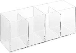 Five® Make-up Bakje 4 Vakken - Transparant - Sorteervakken -Poeder and Foundation Winkel 1200x836 1