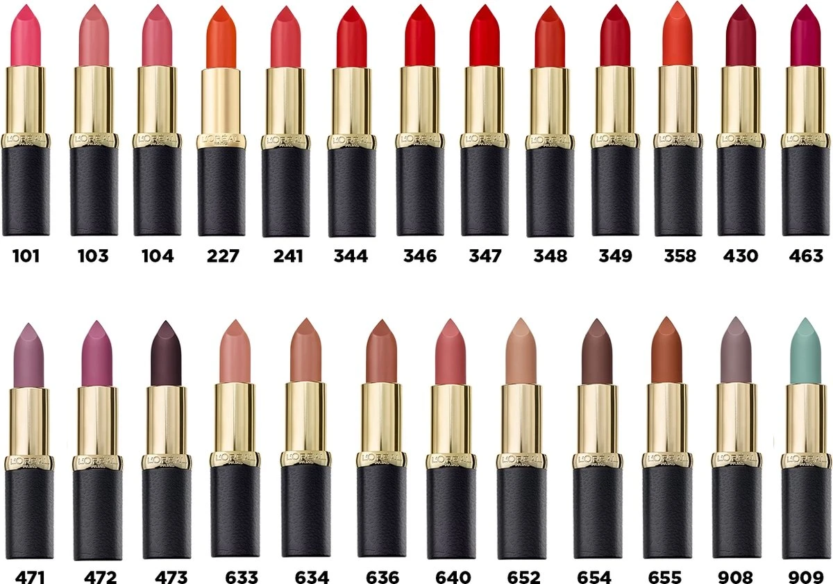 L'Oréal Paris Color Riche Matte Lippenstift - 344 Retro Red 7 L'Oréal Paris Color Riche Matte Lippenstift - 344 Retro Red - Afbeelding 7