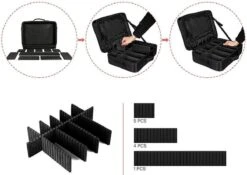 Cosmetica Koffer - Make-up Koffer Met Verstelbare Vakken - Visagie En Nagelstyliste Beauty Koffer - 37x27x13CM -Poeder and Foundation Winkel 1200x848 1