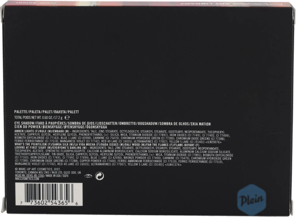 MAC Cosmetics Art Library Oogschaduw 17,2 Gr 1 MAC Cosmetics Art Library Oogschaduw 17,2 Gr