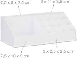 A&K 2in1 Make-up Organizer - 4 Lades Cosmetica Opbergdoos - Kaptafel - Wit -Poeder and Foundation Winkel 1200x905 2