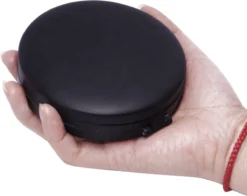 UNIQ Drievoudige Compacte Reisspiegel Met LED (vergroting 5x En 10x) - Make Up Spiegel Met Verlichting - Zwart -Poeder and Foundation Winkel 1200x951