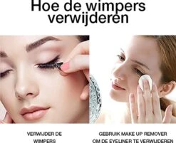 Merkloos Magnetische Wimpers - Natuurlijke Look - Magnetische Nep Wimpers Met 2 Magnetic Eyeliners En Applicator - Valse Wimpers - Magnetic Lashes - Magnetische Wimpers Set - 3D Fake Lashes -Poeder and Foundation Winkel 1200x976
