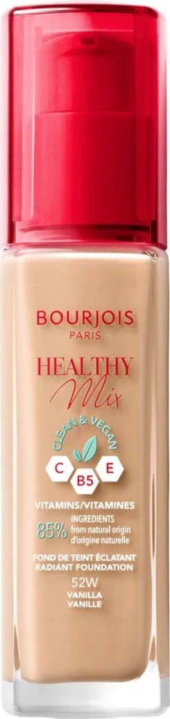 Bourjois Healthy Mix Clean Vegan Foundation 052 Vanilla -Poeder and Foundation Winkel 284x1200