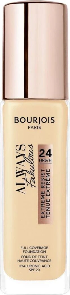 Bourjois Always Fabulous Foundation - 120 Light Ivory -Poeder and Foundation Winkel 288x1200 2