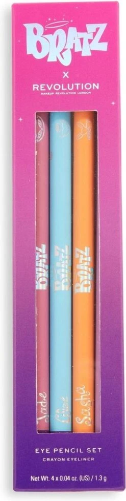 Makeup Revolution X Bratz Kohl Liner Set - Eyeliner/Oogpotlood Set - Pastel Lila, Roze, Oranje & Blauw 7 Makeup Revolution X Bratz Kohl Liner Set - Eyeliner/Oogpotlood Set - Pastel Lila, Roze, Oranje & Blauw -Poeder and Foundation Winkel 303x1200 8