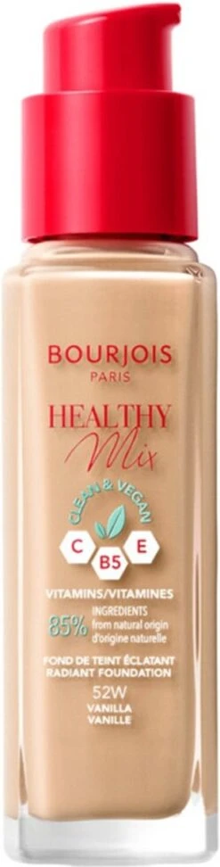 Bourjois Healthy Mix Clean Vegan Foundation 052 Vanilla -Poeder and Foundation Winkel 305x1200
