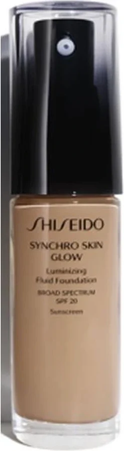 Shiseido Synchro Skin Glow Luminizing Fluid Foundation - N3 Neutral - 30 Ml - Foundation -Poeder and Foundation Winkel 330x1200