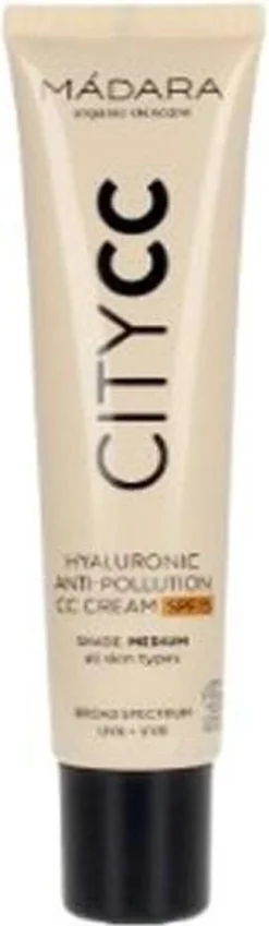 MÁDARA Anti-Pollution CC Cream SPF15 Medium Beige 40ml - Hyaluronzuur -UVA/UVB -Poeder and Foundation Winkel 349x1200 1