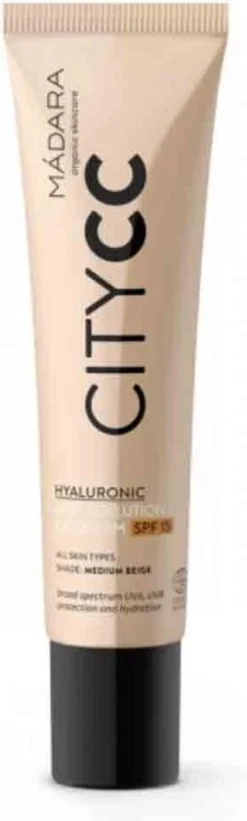 MÁDARA Anti-Pollution CC Cream SPF15 Medium Beige 40ml - Hyaluronzuur -UVA/UVB -Poeder and Foundation Winkel 361x1200 4