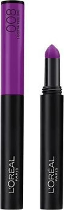 L'Oréal Paris Infaillible Matte Max - 008 I Gotta Feeling Violet- Lippenstift -Poeder and Foundation Winkel 367x1200 1
