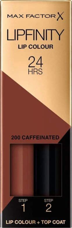 Max Factor Lipfinity Lip Colour 2-step Lippenstift - 200 Caffeinated -Poeder and Foundation Winkel 384x1200 5
