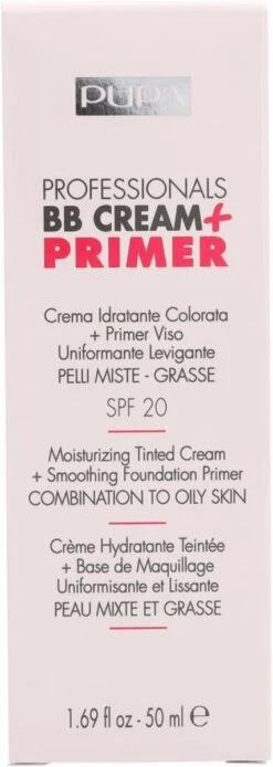 Pupa Milano BB Cream + Primer For Combination To Oily Skin - 001 Nude -Poeder and Foundation Winkel 427x1200 1