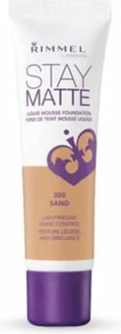 Rimmel London Stay Matte Liquid Foundation - 300 Sand -Poeder and Foundation Winkel 437x1200