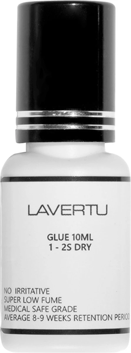 Lavertu Cosmetics - Wimperlijm - Wimperextensionslijm - 1-2sec Droogtijd - Langhoudend - Geen Irritatie - 9 Weken Retentie - Te Gebruiken In Moeilijke Omgevingsfactoren - 10ML 1 Lavertu Cosmetics - Wimperlijm - Wimperextensionslijm - 1-2sec Droogtijd - Langhoudend - Geen Irritatie - 9 Weken Retentie - Te Gebruiken In Moeilijke Omgevingsfactoren - 10ML