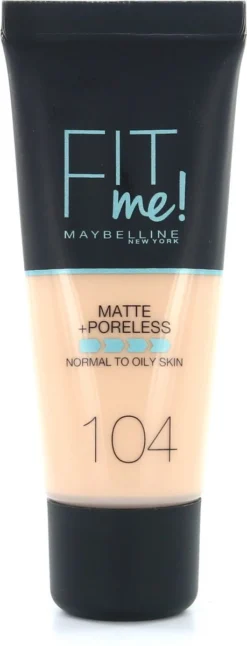 Maybelline Fit Me Matte & Poreless Foundation - 104 Soft Ivory