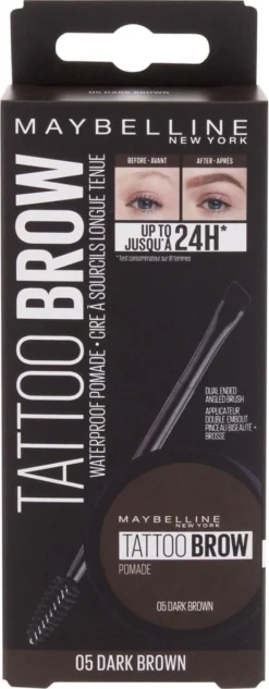Maybelline Tattoo Brow Lasting Color Pomade - 05 Dark Brown -Poeder and Foundation Winkel 468x1200 2