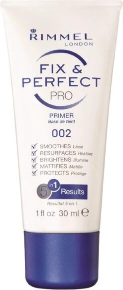 Rimmel London Fix & Perfect Make-Up Primer - 002 Transparent - 30 Ml -Poeder and Foundation Winkel 510x1200 2