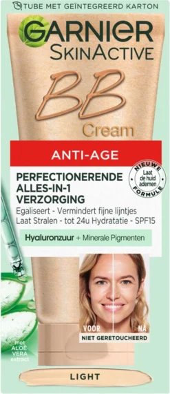 Garnier Skin Naturals BB Cream Anti Aging - 50 Ml - Light -Poeder and Foundation Winkel 520x1200 1