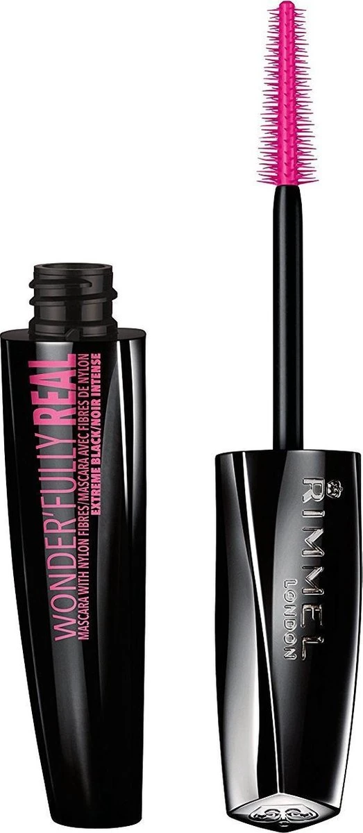Rimmel London Wonder'fully Real Mascara - Volume - Extreme Black 3 Rimmel London Wonder'fully Real Mascara - Volume - Extreme Black - Afbeelding 3