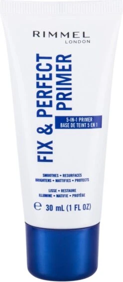 Rimmel London Fix & Perfect Make-Up Primer - 002 Transparent - 30 Ml -Poeder and Foundation Winkel 525x1200 1