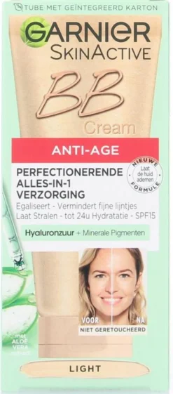 Garnier Skin Naturals BB Cream Anti Aging - 50 Ml - Light -Poeder and Foundation Winkel 528x1200 3