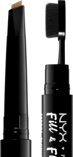 NYX Professional Makeup Fill & Fluff Eyebrow Pomade Pencil - FFEP01 Blonde - Wenkbrauwpotlood - 0,2 Gr -Poeder and Foundation Winkel 560x1200 2