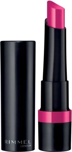 Rimmel London Lasting Finish Extreme Lippenstift - Buzz'n 130 -Poeder and Foundation Winkel 574x1200 1